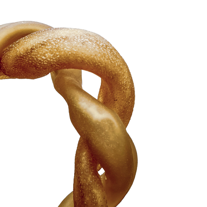 Venison Hide Twisted Ring